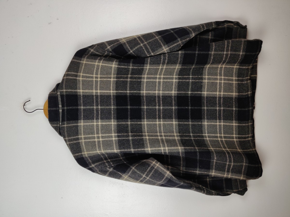Casual Jacket - Genuine Article Checked Jacket Zipper Coat - 10