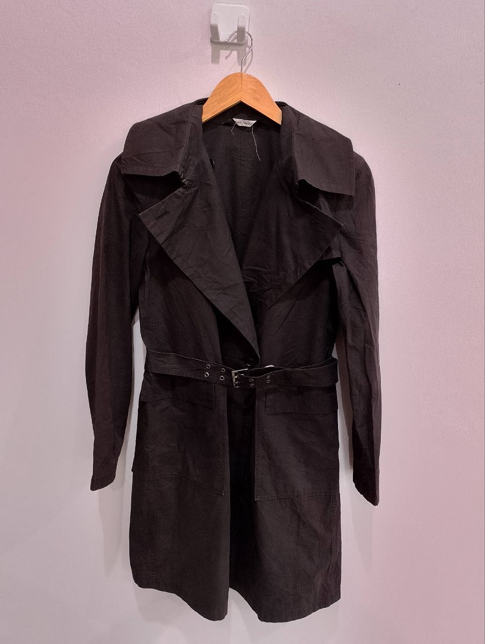 Archival Clothing - PLANET REMIX Made in Japan Black Trench Coats - 2