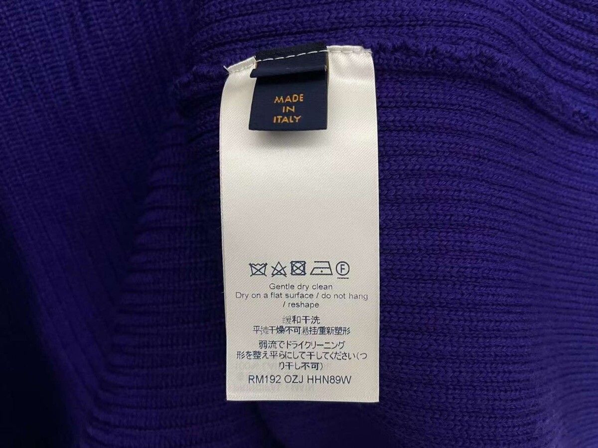 Asia exclusive purple jacquard earth sweater - 3