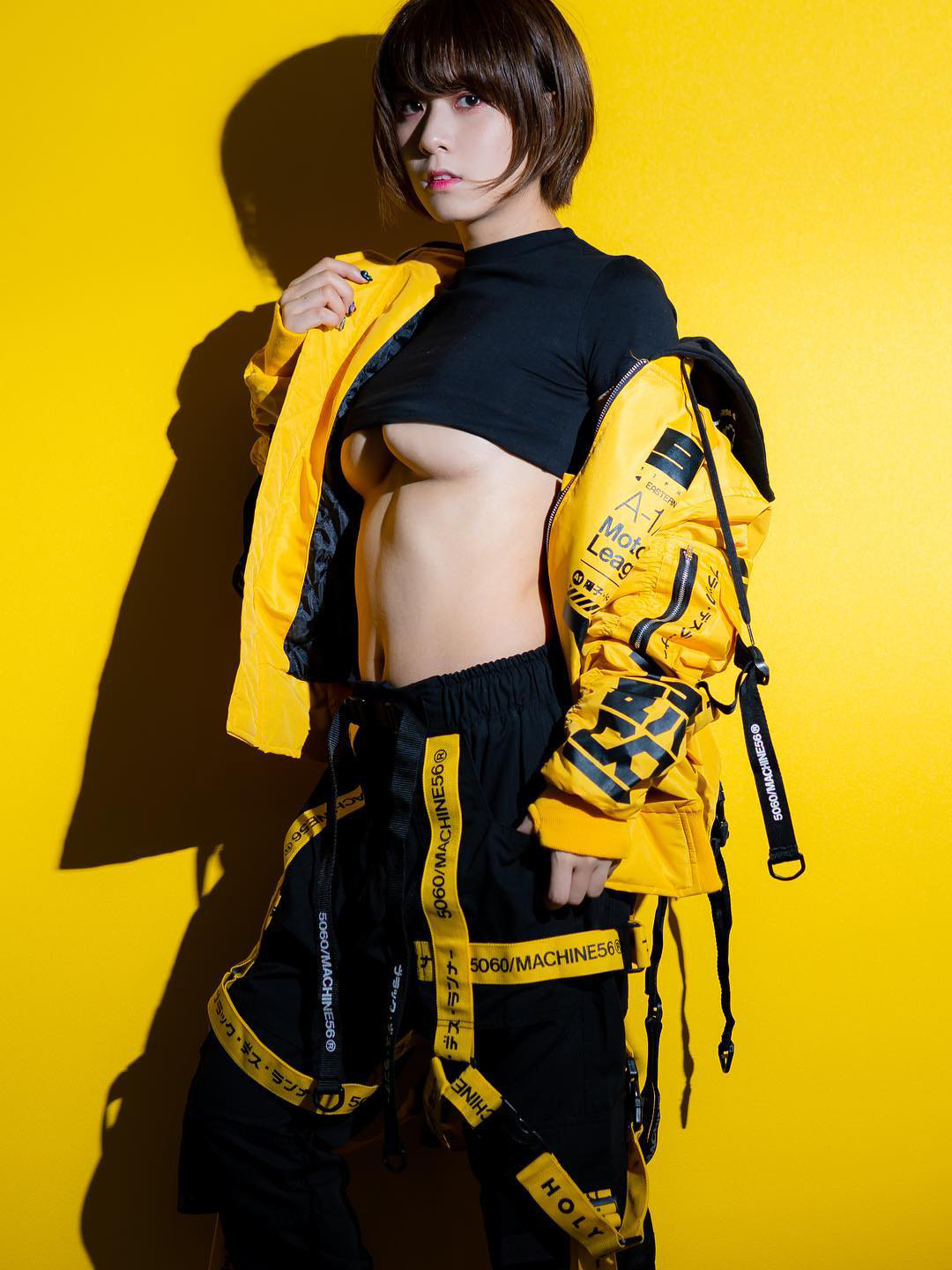 5060™ by Machine56 MS-Bomber Jacket D1 'Yellow' - 4