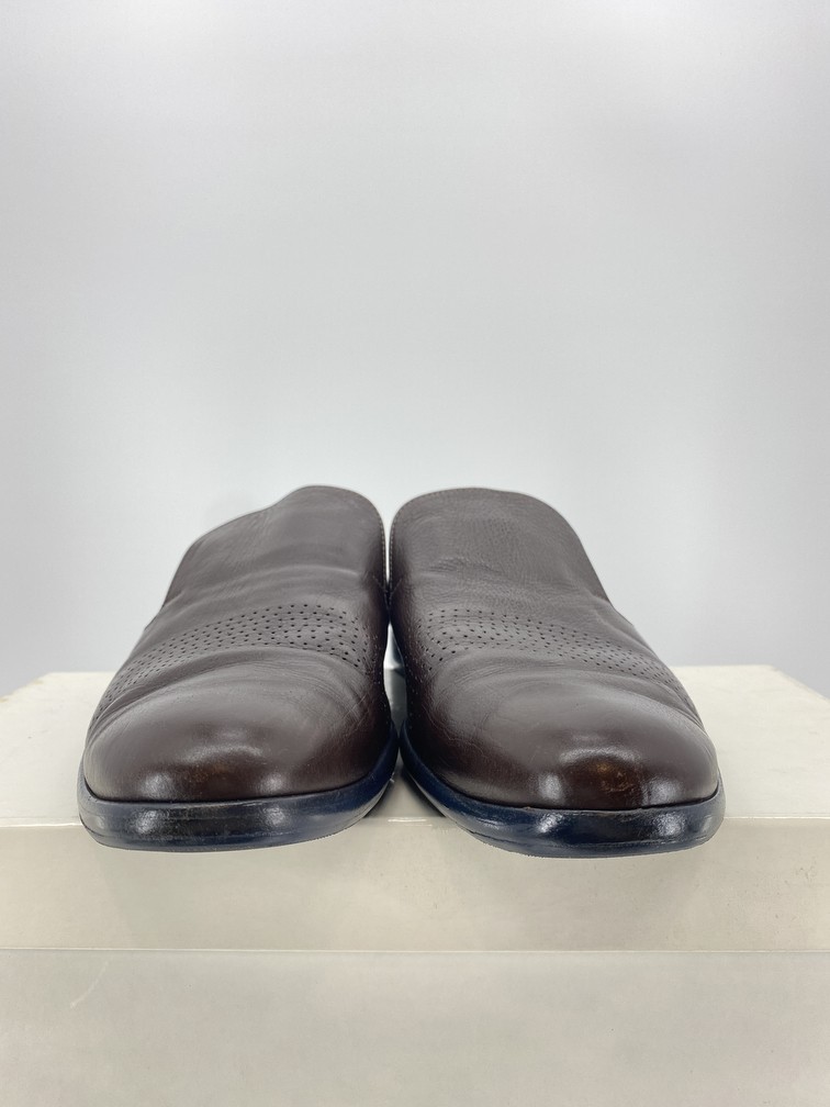 Brown Leather Loafers - 3