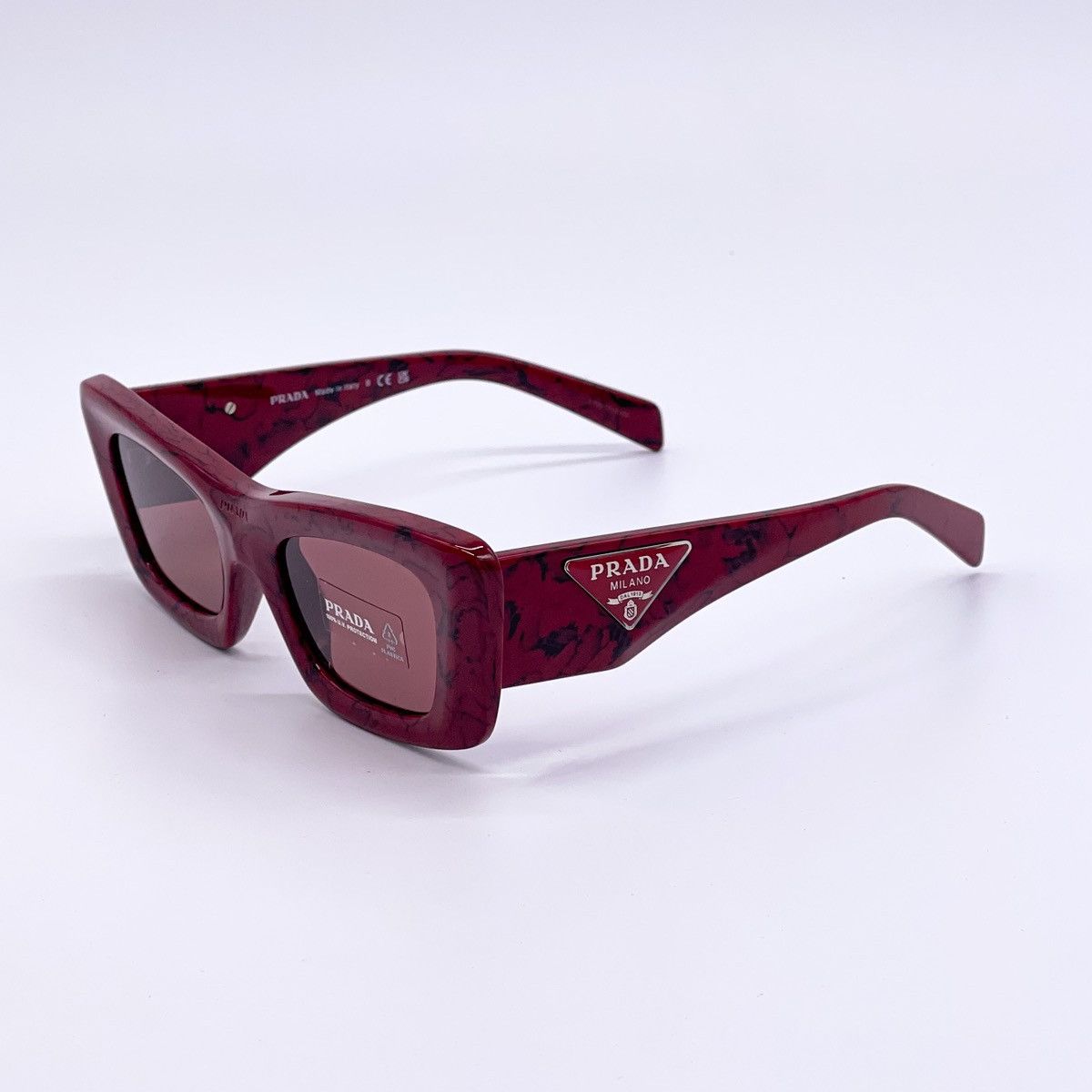 NEW PRADA PR13ZS 15D08S CAT EYE SUNGLASSES PR13ZSF RED - 5