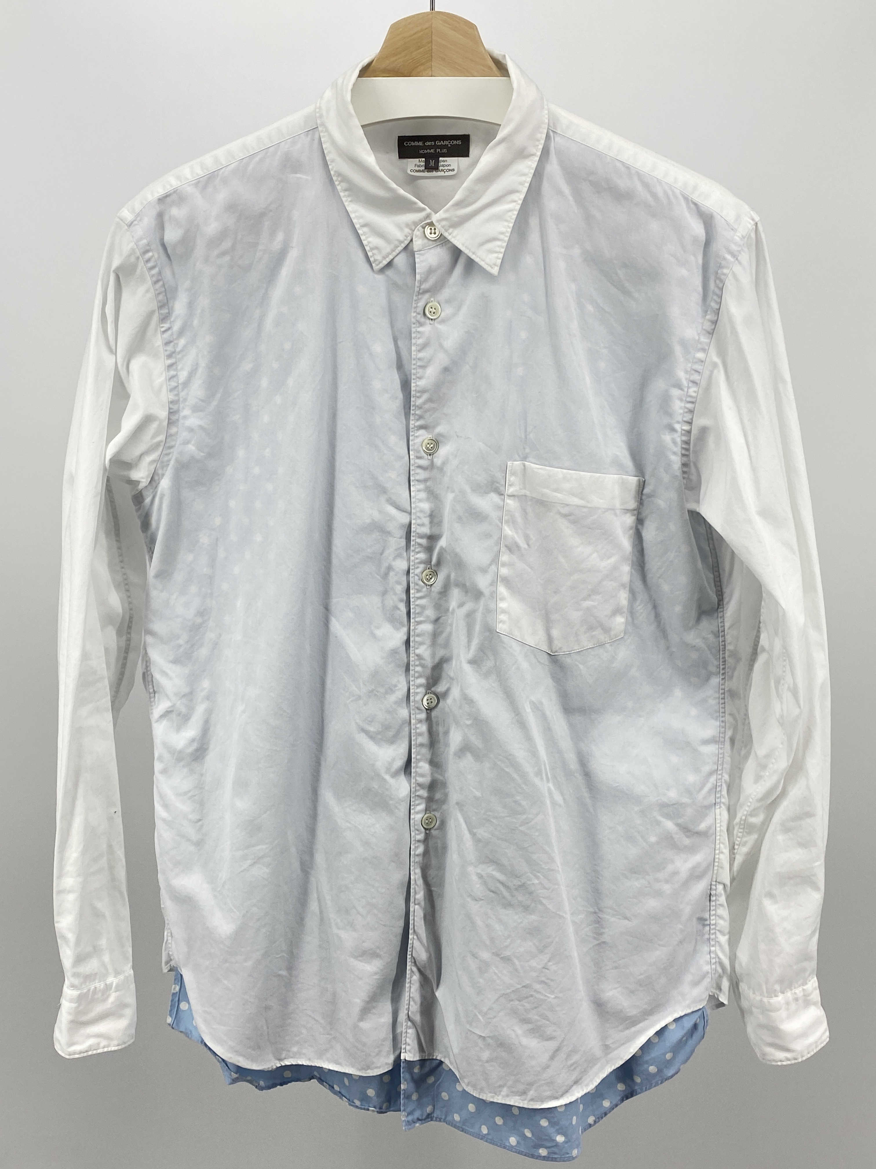Polka Dot Layered Shirt - 1