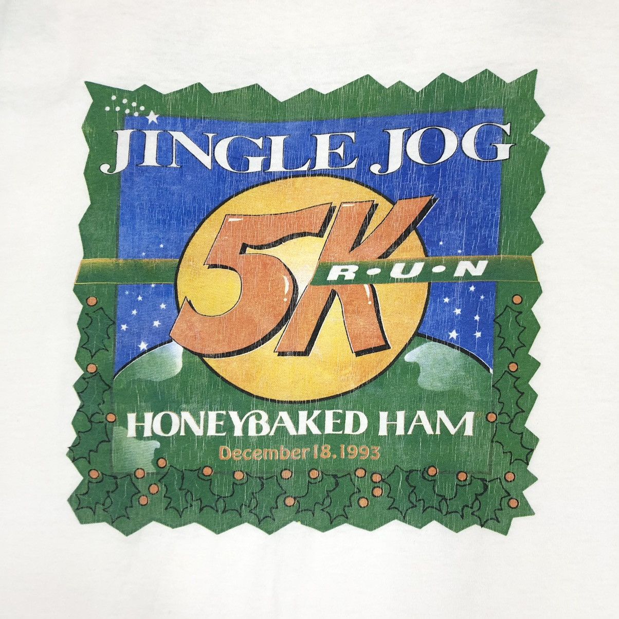 Vintage - 1993 Volunteer Jingle Jog Honeybaked Ham Long Sleeve - 4