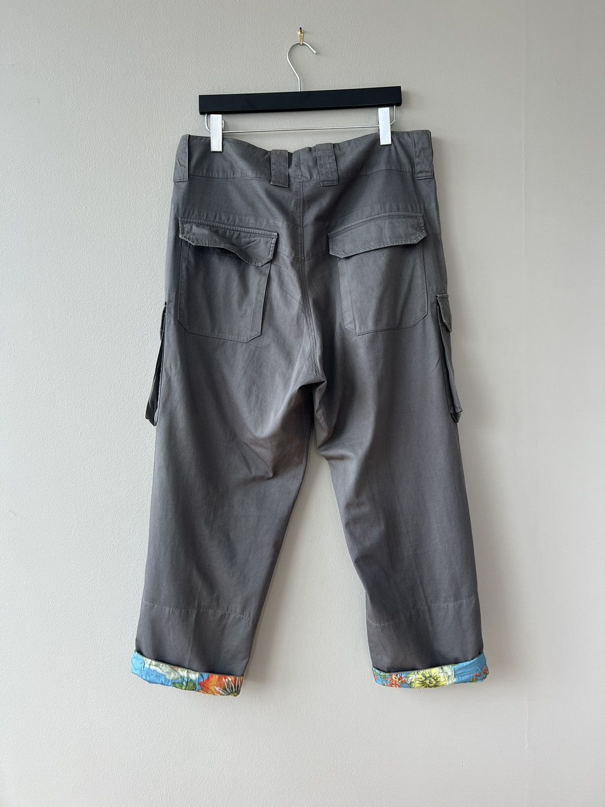 00s Floral-Lined Cargo Trousers - 9
