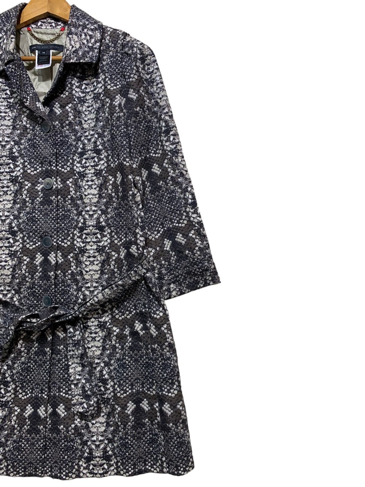 🔥MARC JACOBS SNAKESKIN PRINTED TRENCHCOATS - 3