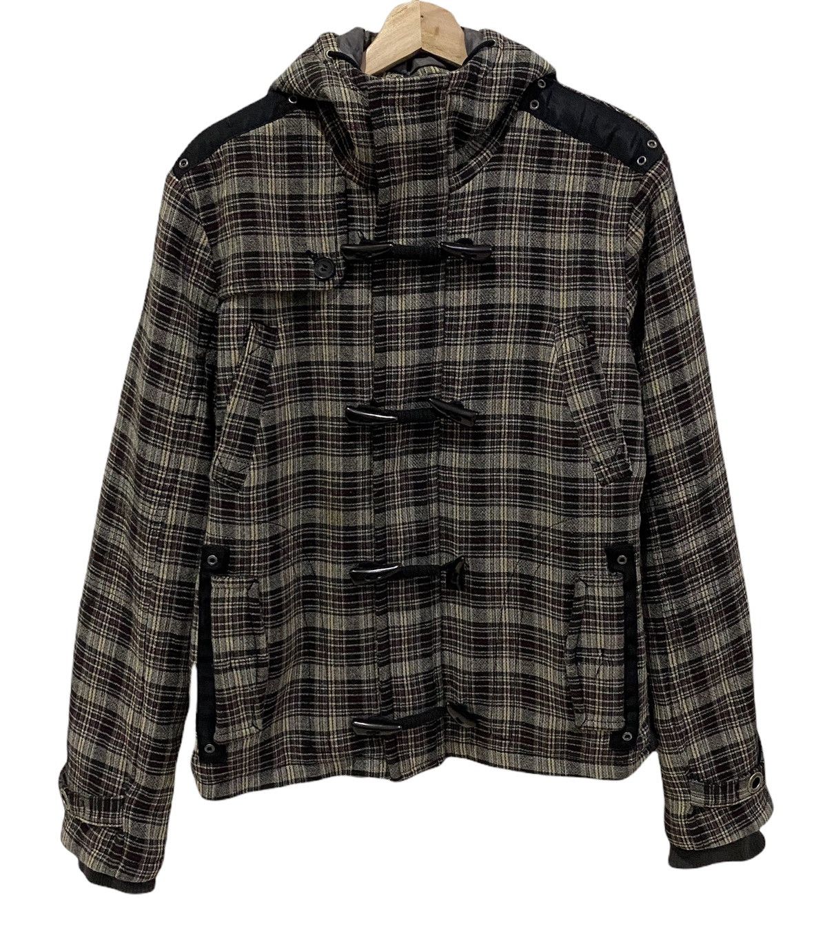 🔥COSTUME NATIONAL CNC FW04 FLANNEL TARTAN HOODIE JACKET - 9