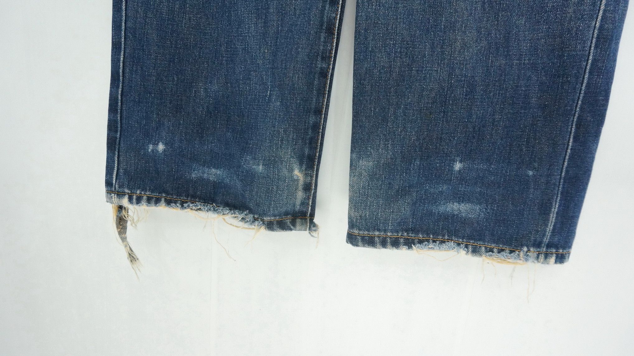 🔥EDWIN 503 Vintage 90s Thrashed Distressed Wornout Jeans - 8