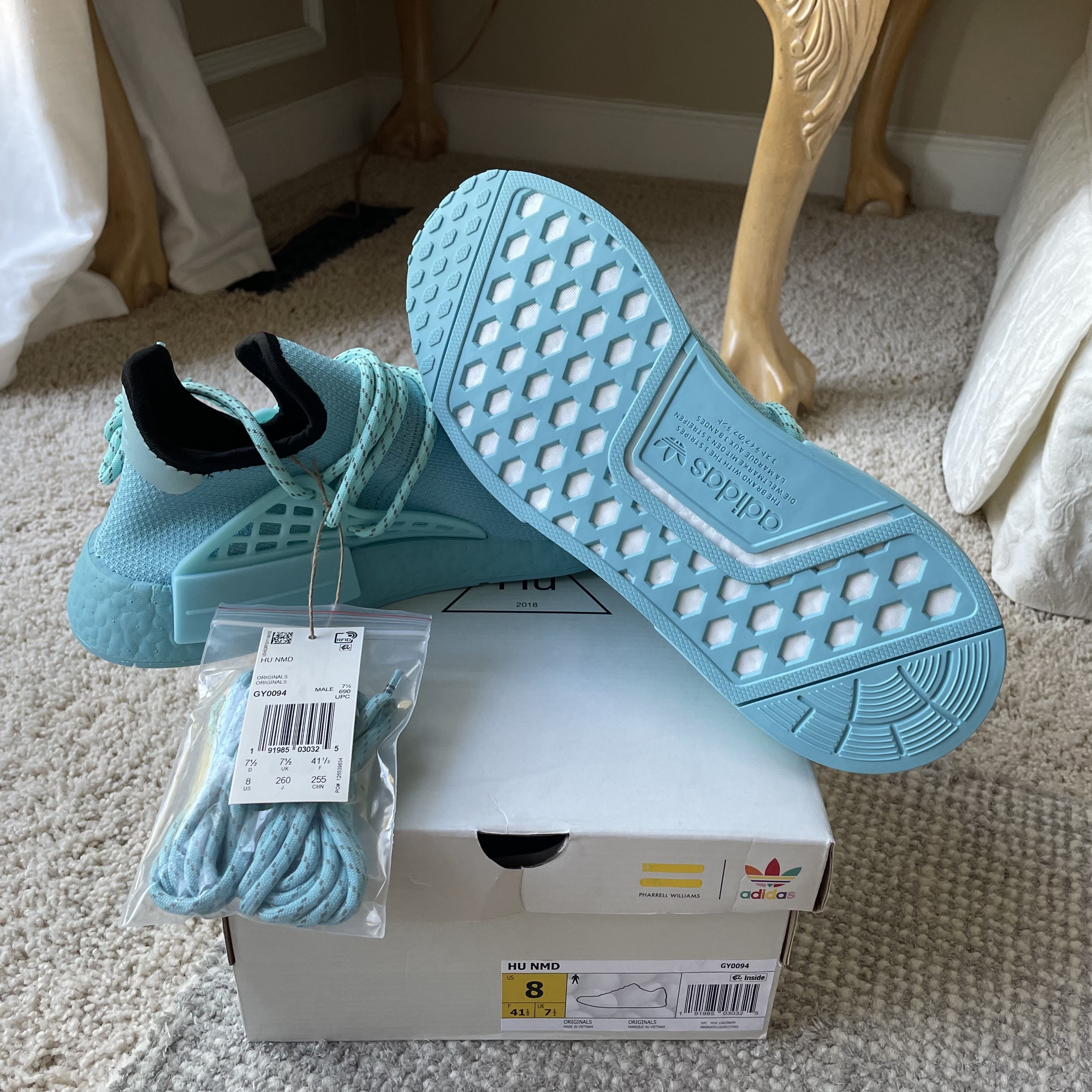 GY0094 Human Race NMD Hu Boost “CLEAR AQUA” - 3