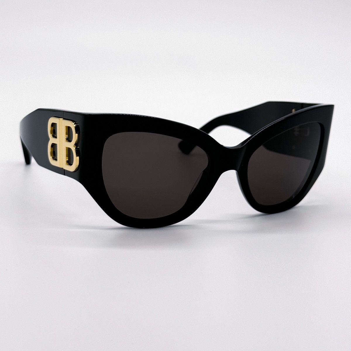 NEW BALENCIAGA BB0322S 002 CAT EYE BLACK WOMEN SUNGLASSES - 4