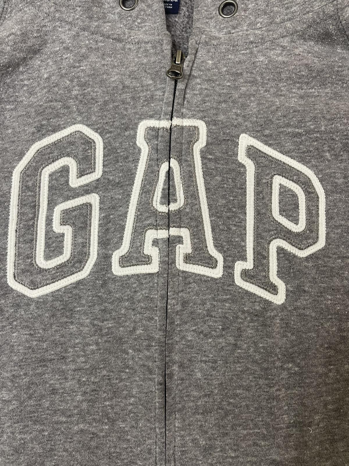 Gap - GAP zip up Hoodie Spell Out Streetwear / Vintage - 2