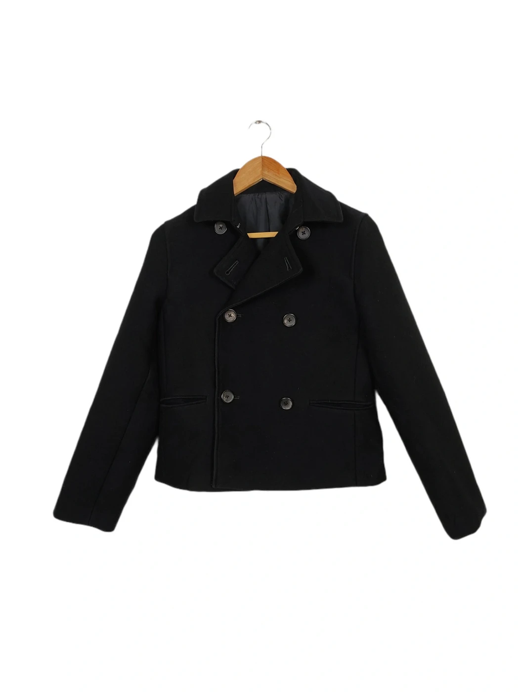 Margaret Howell - Vintage MARGARET HOWELL Black Wool Button Jacket - 1