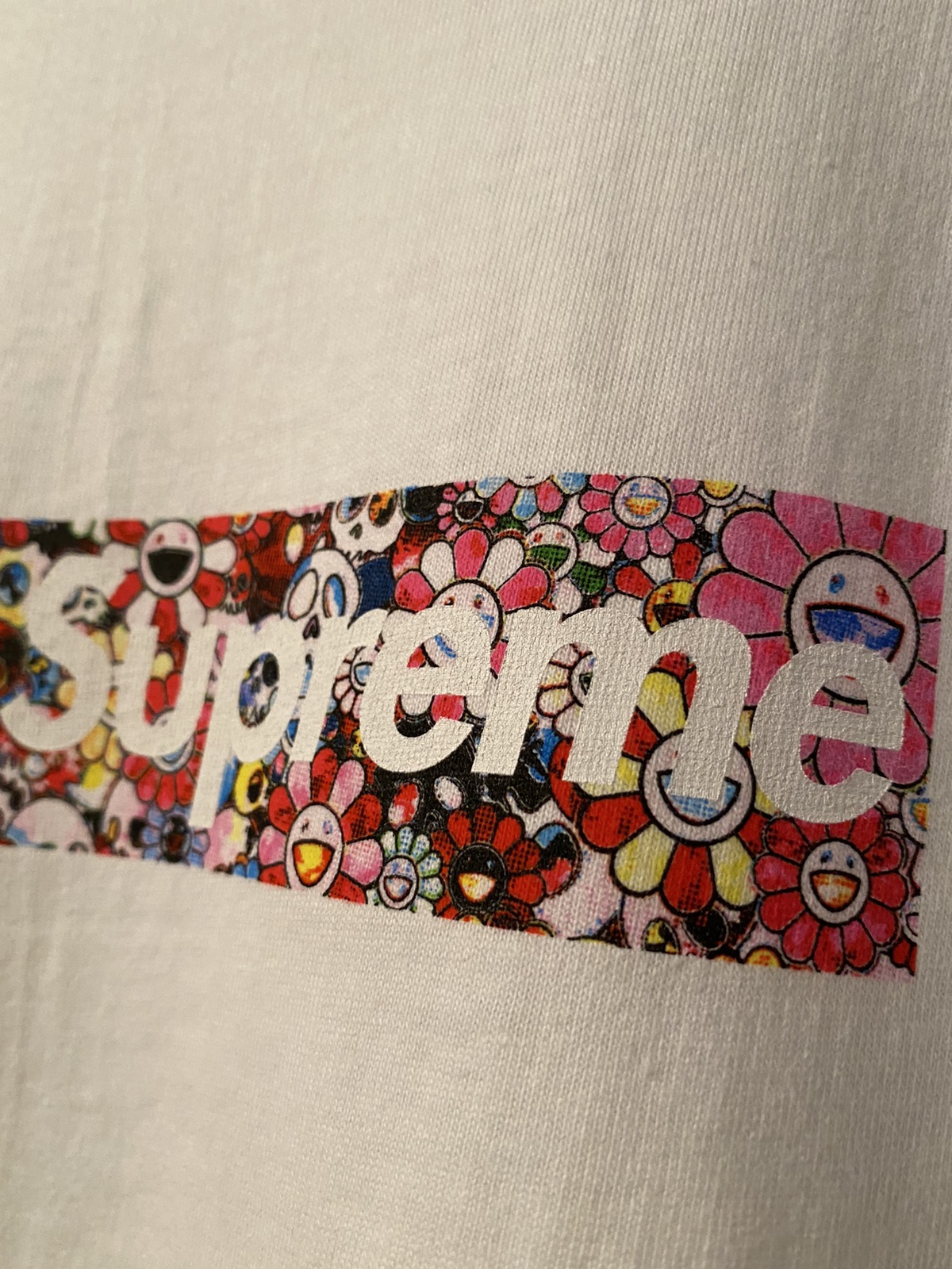 Supreme Takashi Murakami COVID-19 Relief Box Logo Short Sleeve Tee - White