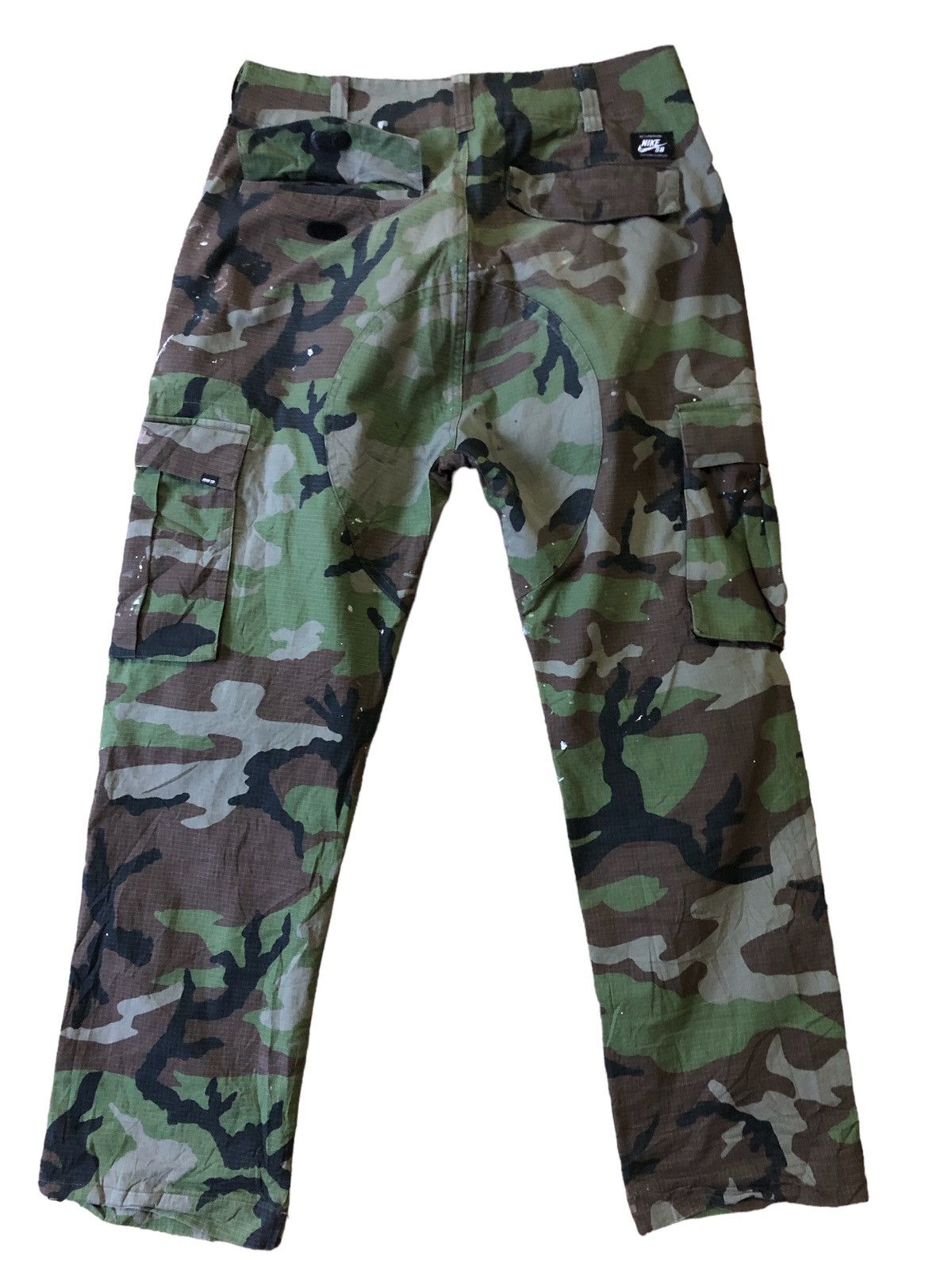 Nike Sb Skateboard Camouflage Splash Paint Cargo Pants - 2