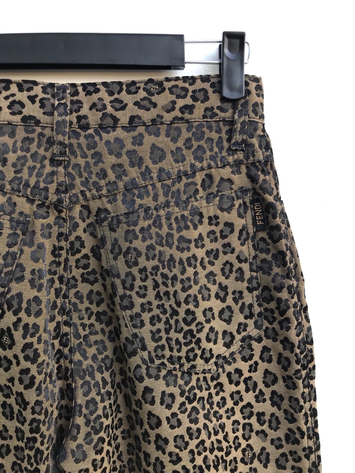 Authentic Fendi Leopard Print Trousers Pants - 5