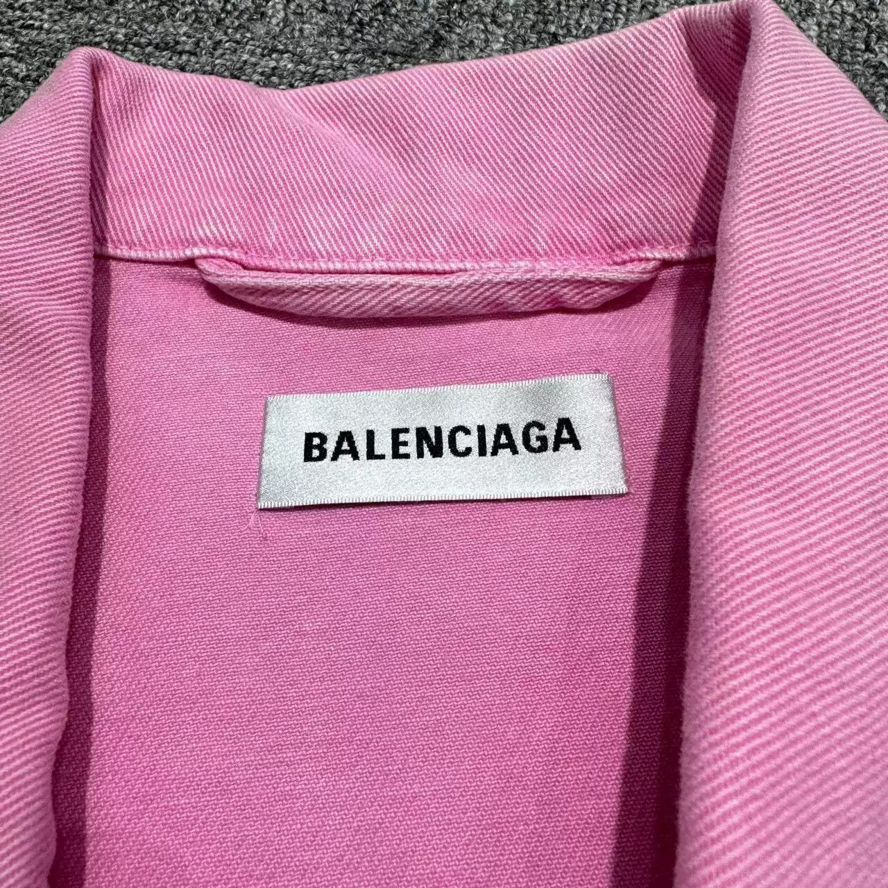 Balenciaga Pink Denim Jacket Oversized - 3