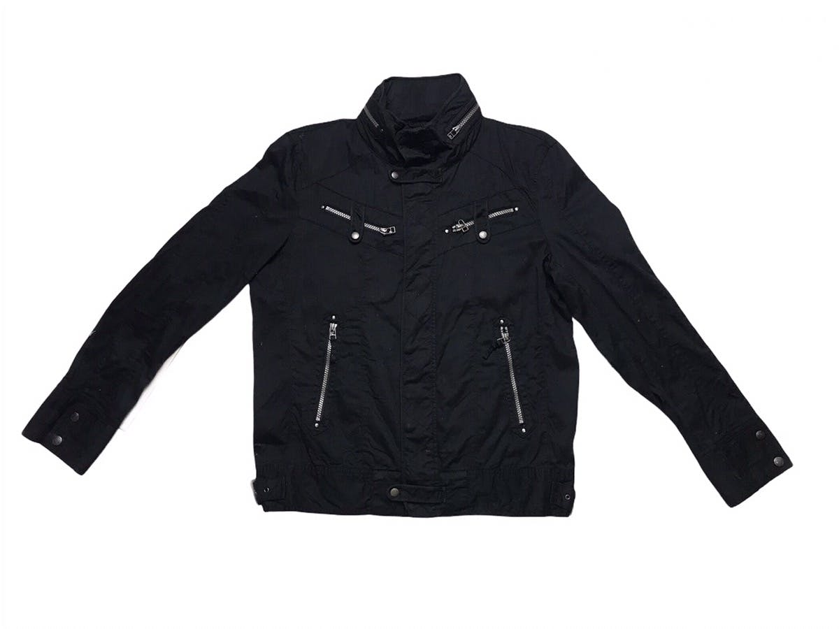 Von Dutch zipper snap button hoodie jacket - 5