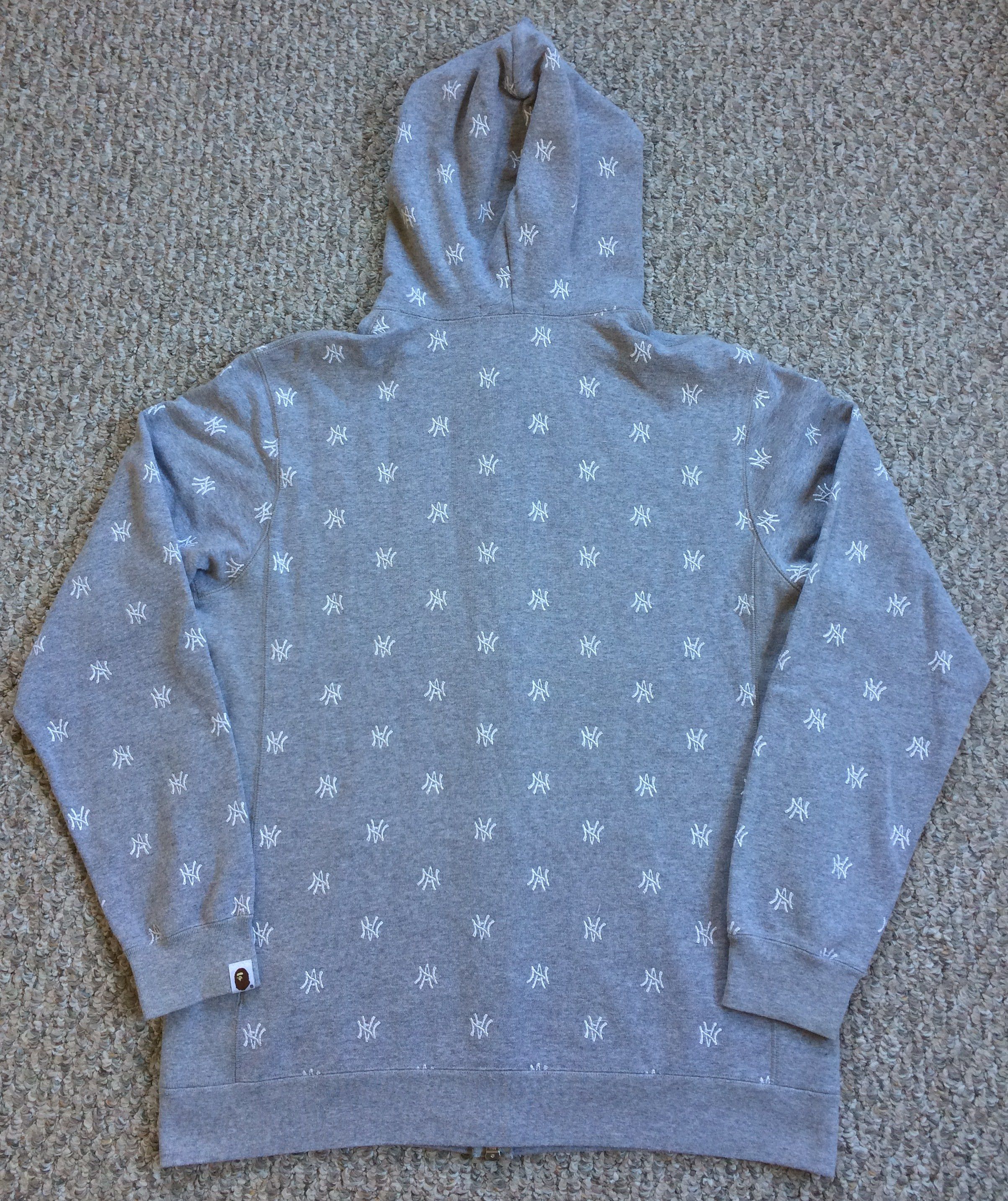 2005 Bape x Neighborhood Full Zip Logo Hoodie - 6