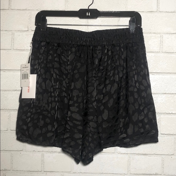 Good American Midnight Leopard Burnout Shorts - 7