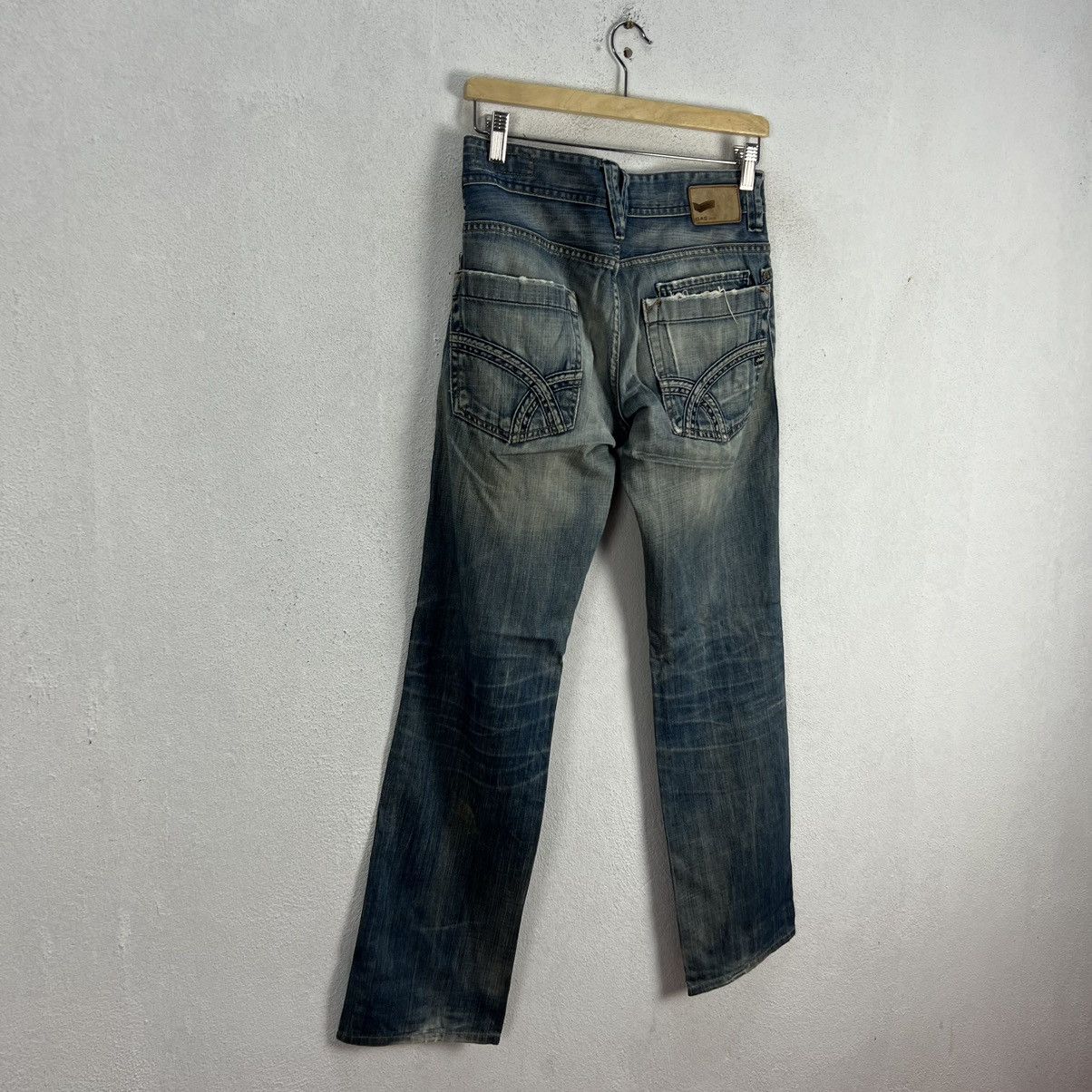 VINTAGE GAS MADE IN ITALY DISTRESSED DENIM - 8