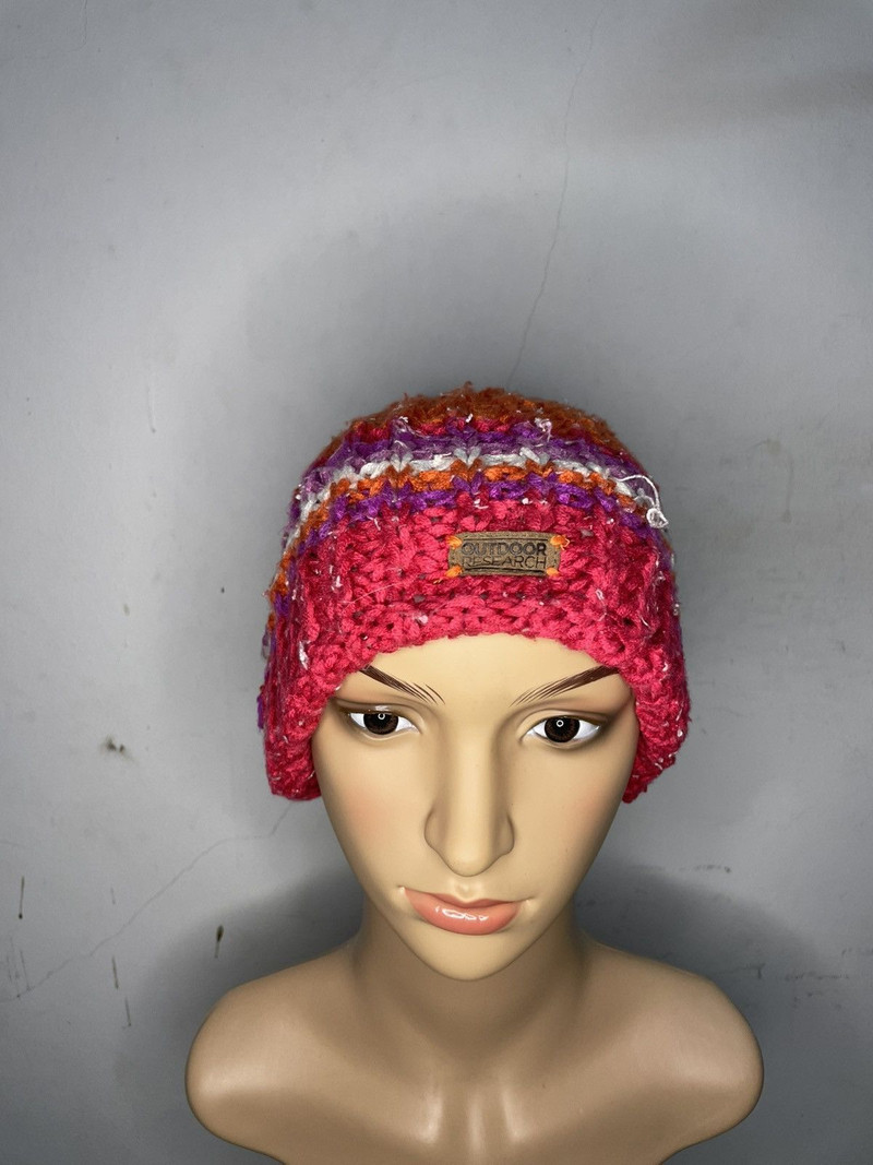 Hat-handmade crochet puff stitch beanie hat autumnal colours - 1