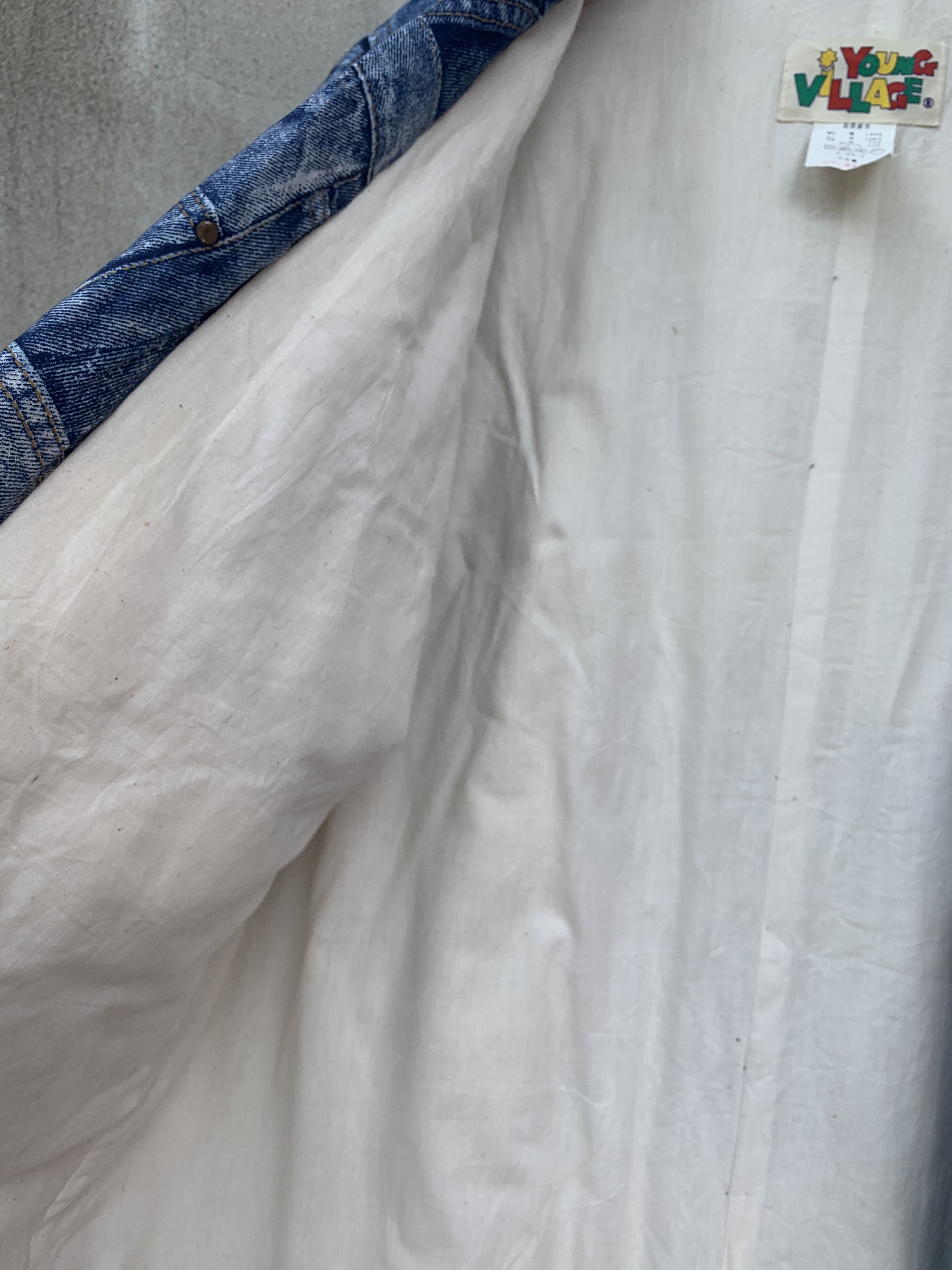 Japanese - Vintage Young Village Jeans Motive Hanten - 12