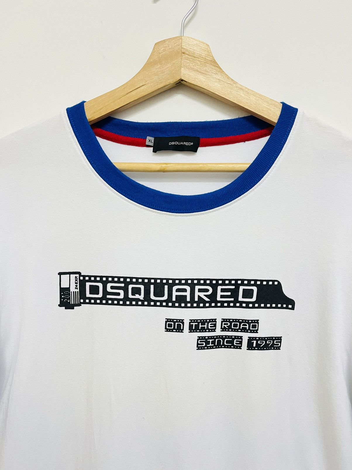 Dsquared2 Graphic Ringer Tee - 2