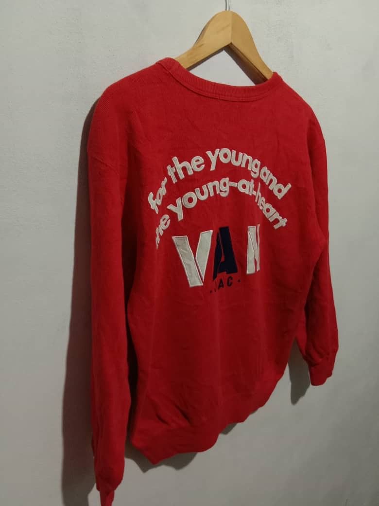 Vintage VAN JAC spellout Sweatshirt Made In Japan - 5kir - 3