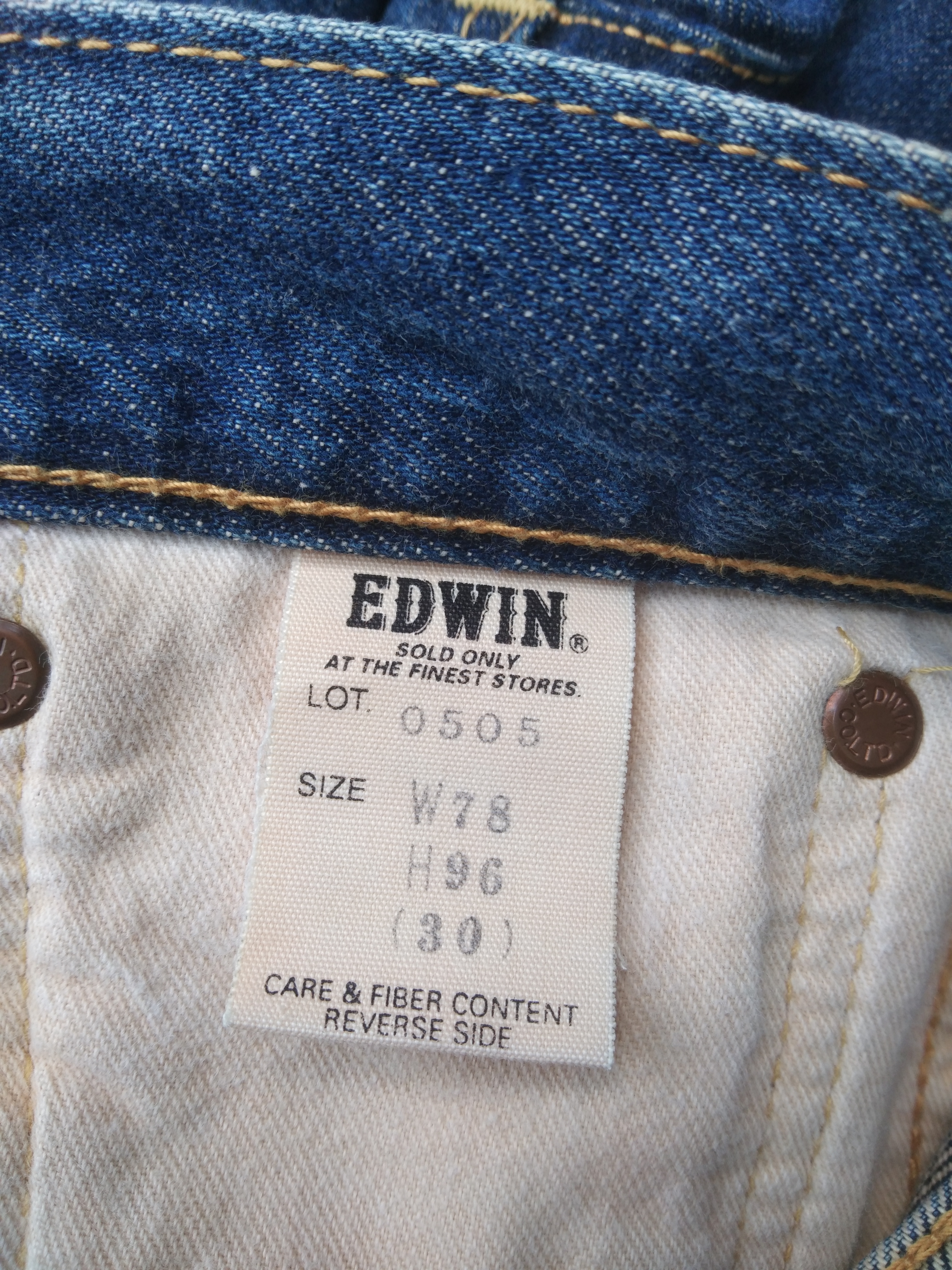 Edwin - VINTAGE EDWIN 505 SELVEDGE JEANS JAPAN DISTRESSED