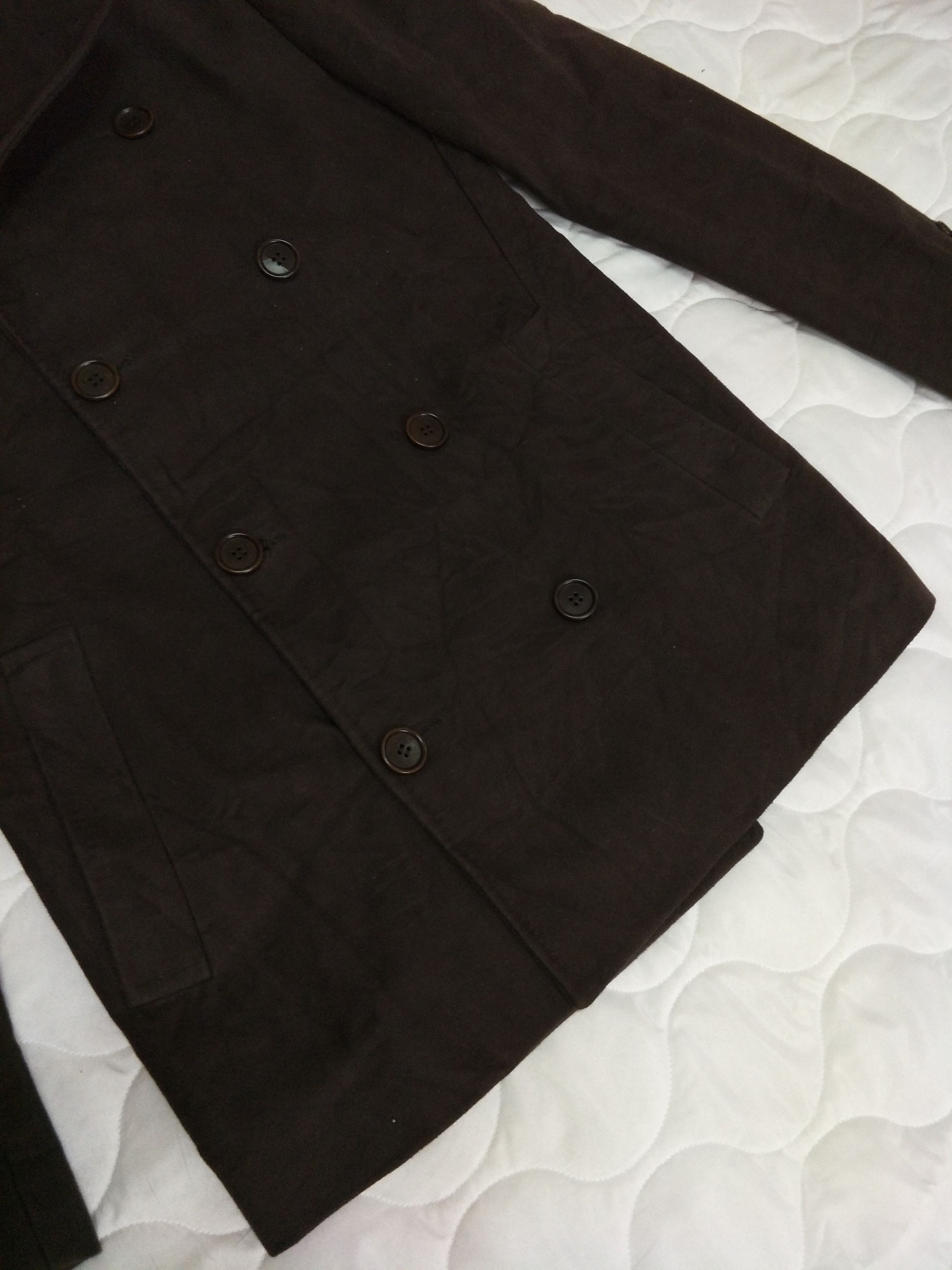 Archive Double Breasted Velvet Coat Vintage Made In Italy - 4