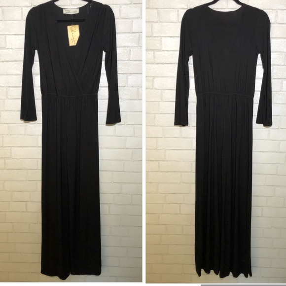 Vintage Havana Black Wide Leg Jumpsuit - 2