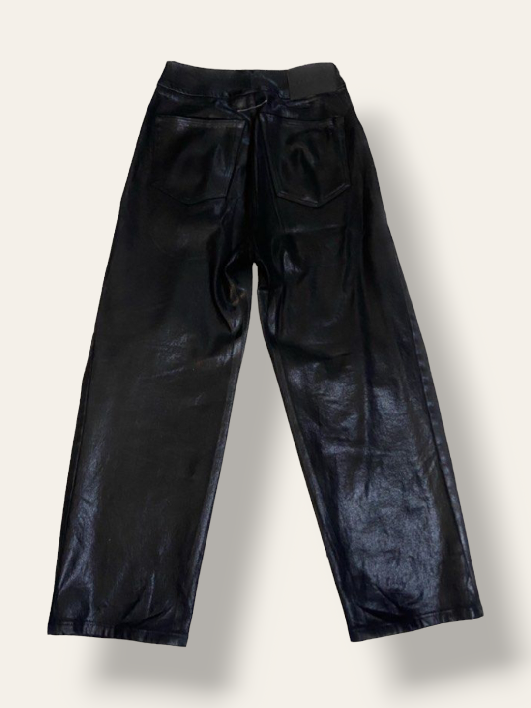 MM6 Maison Margiela Shiny Cropped Wide-leg Jeans - 2