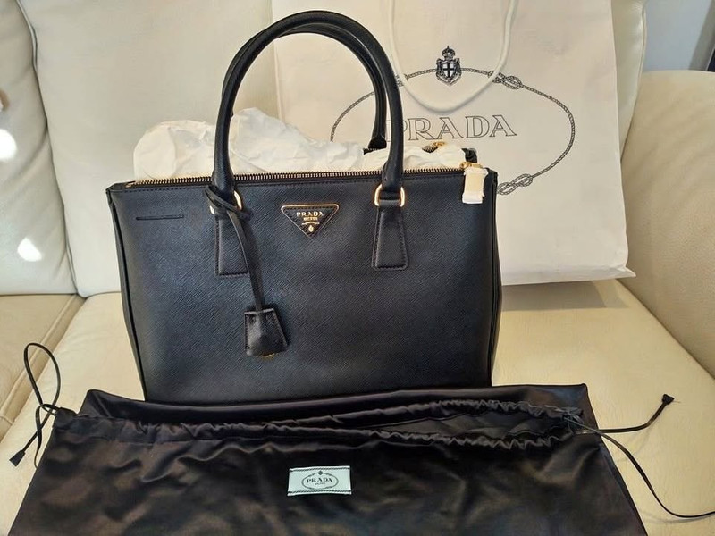 Prada Galleria Saffiano Black Leather - 1