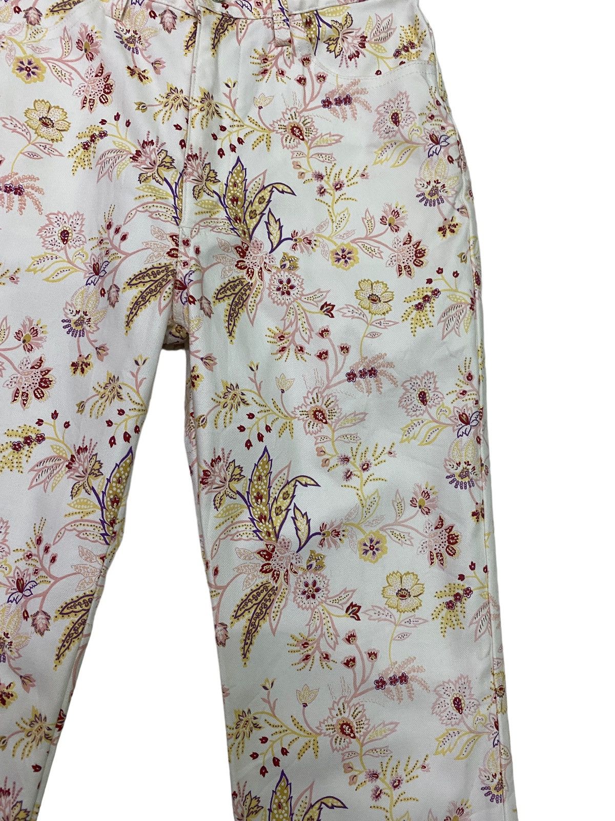 Vintage Et Boite OverPrinted Flower Design Pant S46K - 7