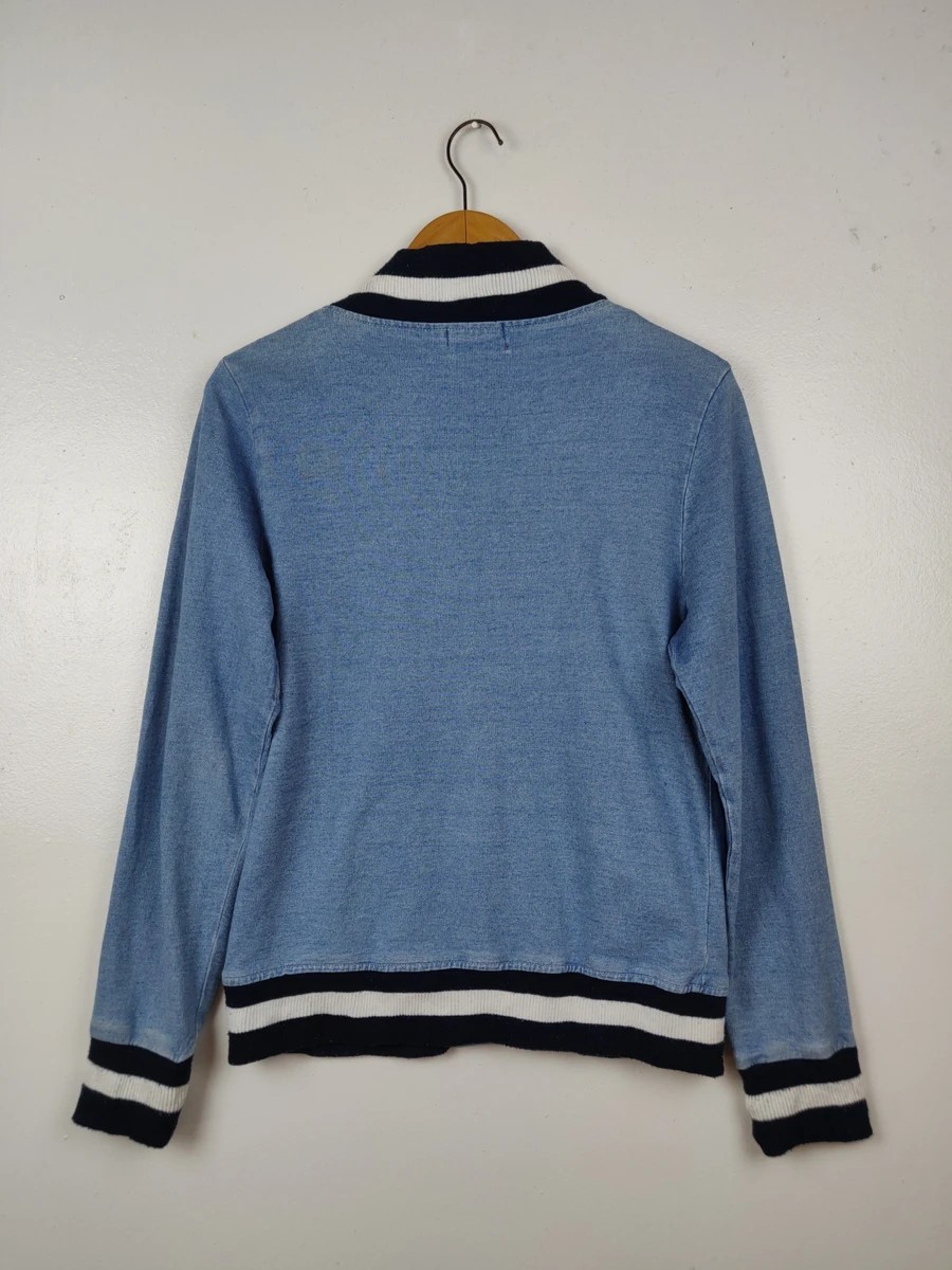 Fiorucci - Varsity Denim Jacket Snap Button Sweater - 6
