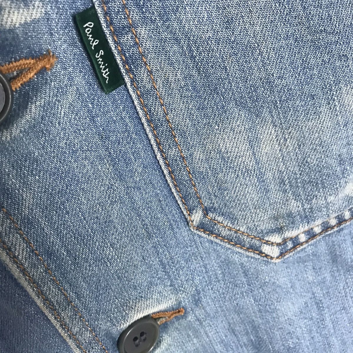 Rare paul smith jeans denim jacket medium size - 5
