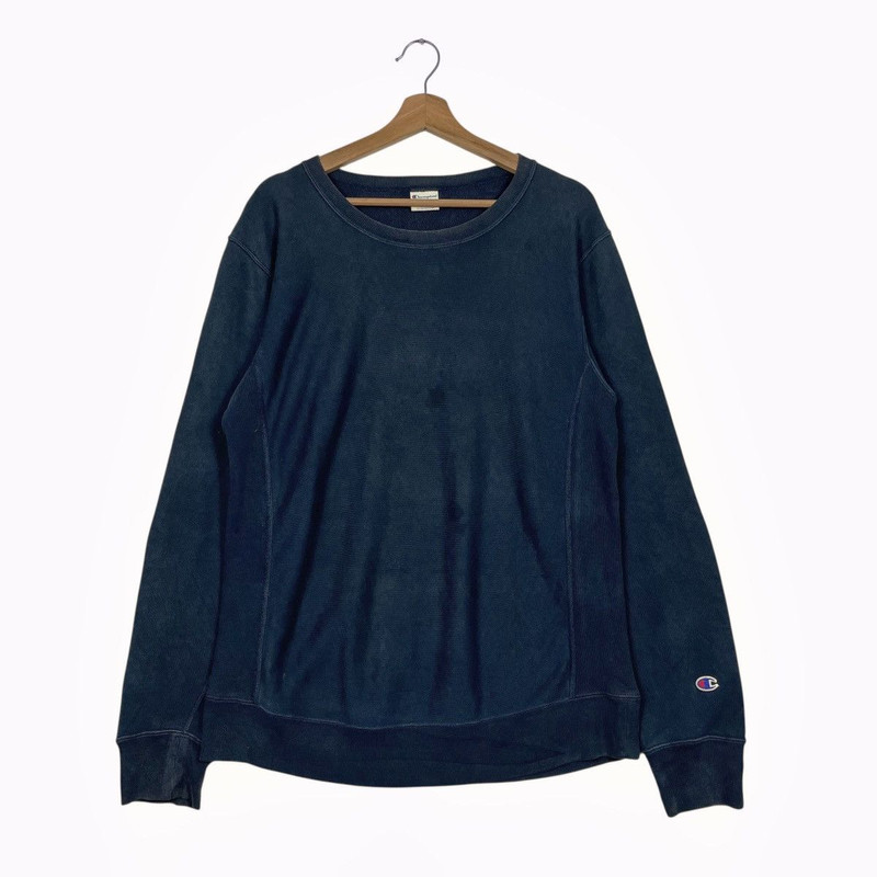 Vintage Champion Reverse Weave Plain Sweatshirt - 1