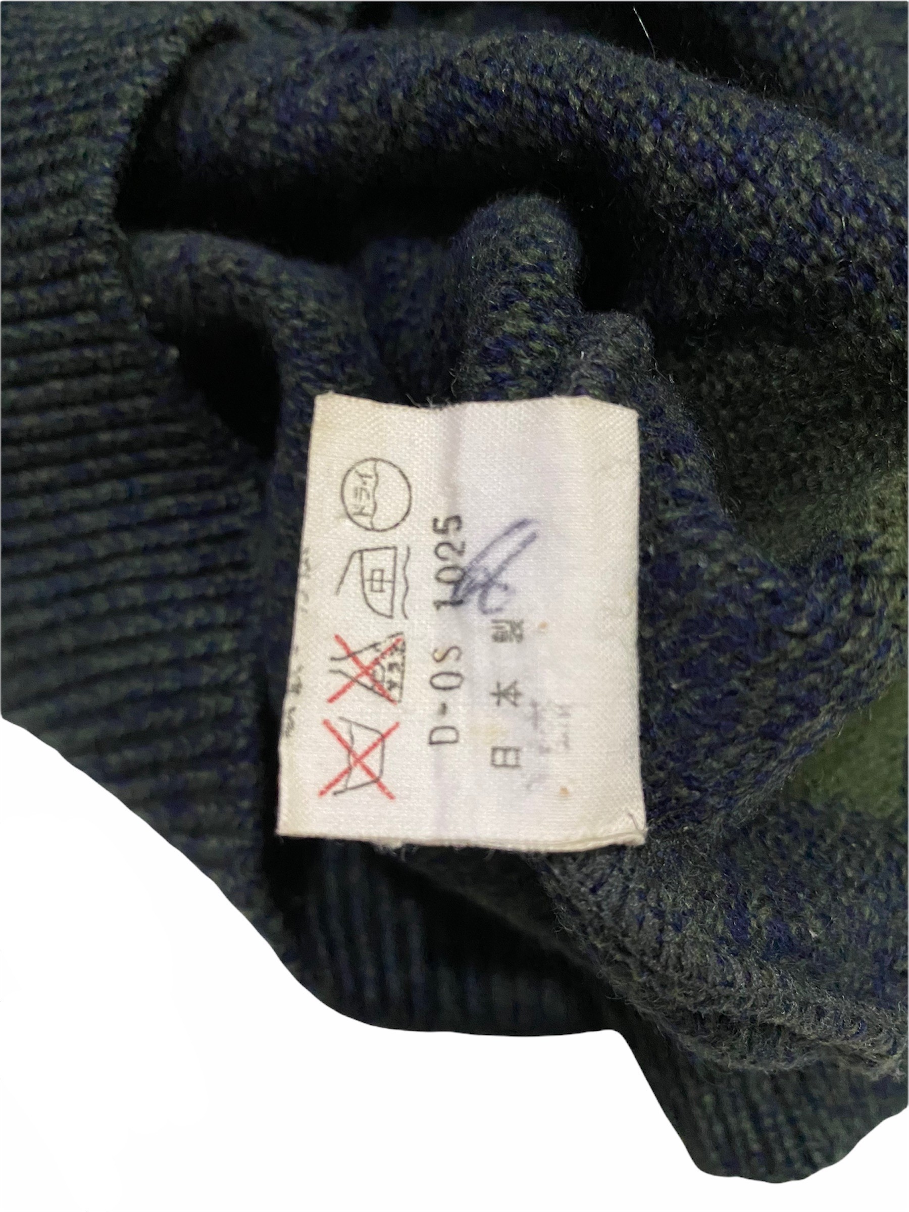 Coloured Cable Knit Sweater - Lecent Cashmere Ripped Sweater Grunge Style Made in Japan - 17