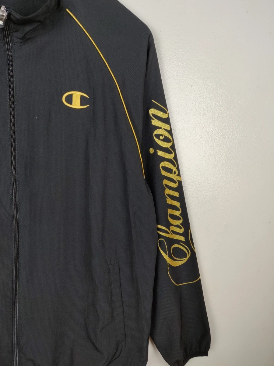 Vintage Gold Windbreaker Sweater Jacket - 5