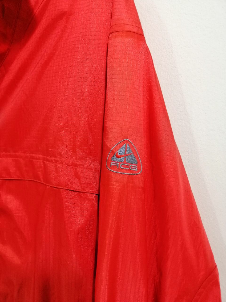 Nike ACG Windbreaker Hiking Jacket Red Blood Color Design 19 - 5