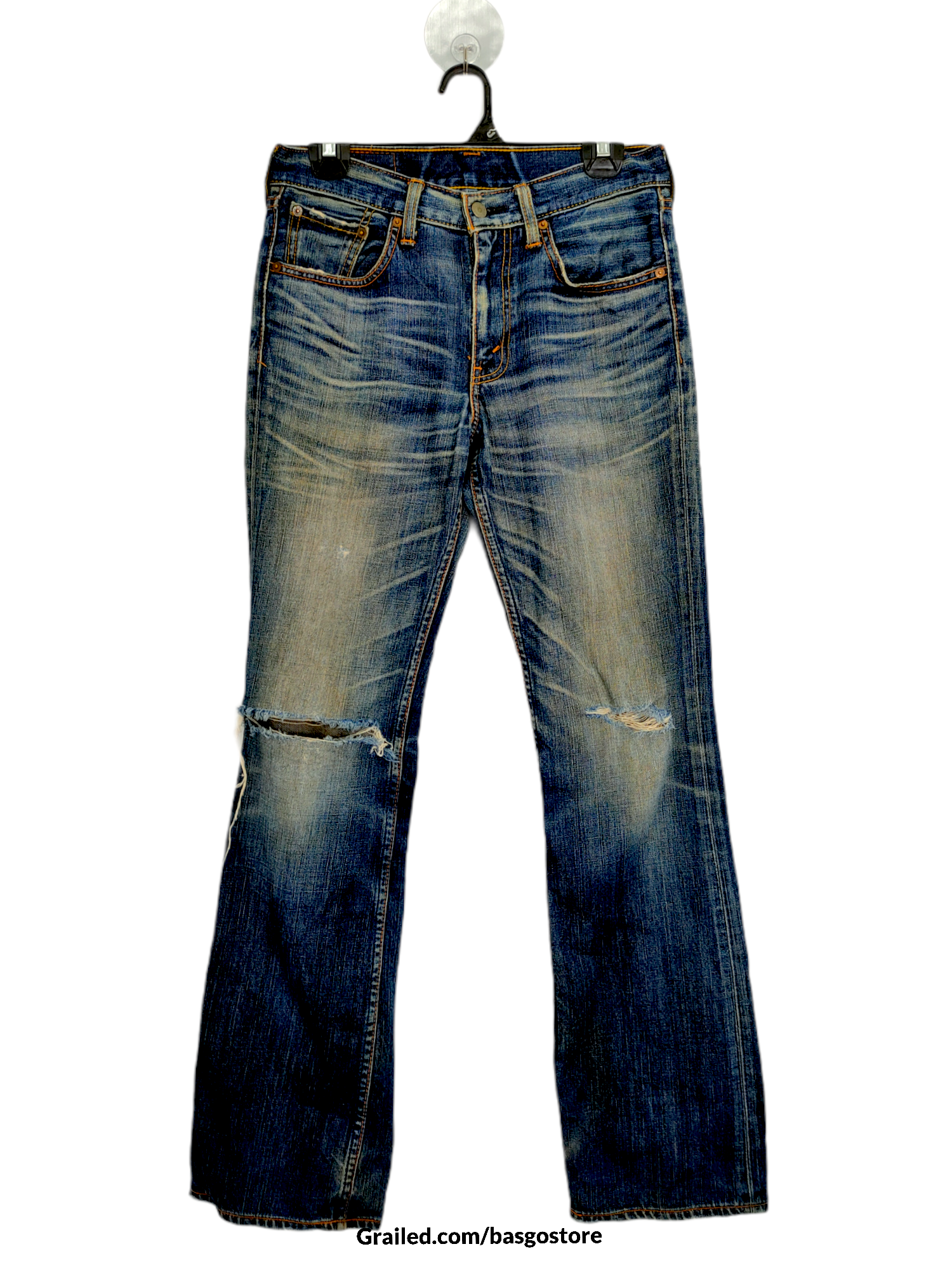 Levi's Distressed Denim Faded Blue - 1