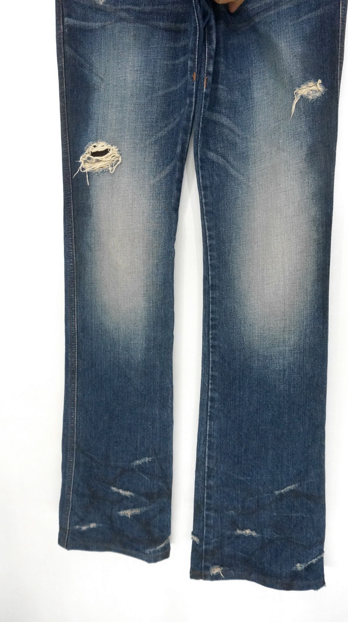 Distressed Denim - Fire Rare! OBELISK Japan Lowrise Distressed Flared Jeans - 7