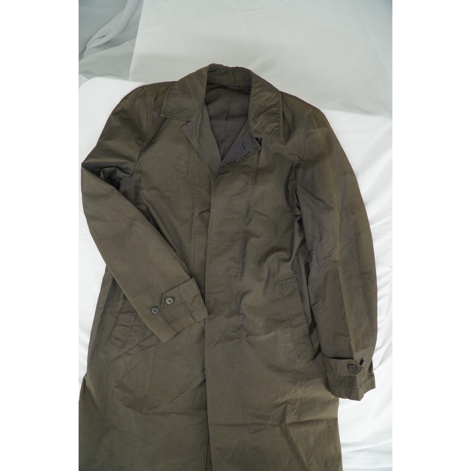 Lanvin Trench Coat Brown Iridescent - Sz 50 - 7