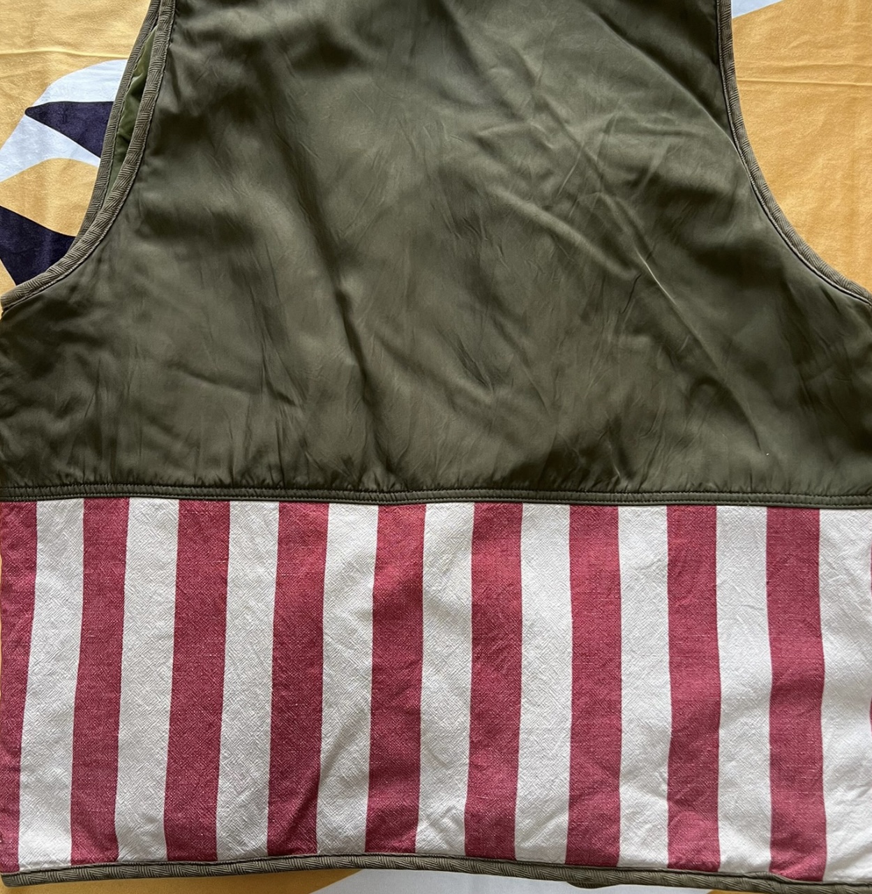 Visvim IRIS LINER VEST 20SS reversible striped hem vest - 3