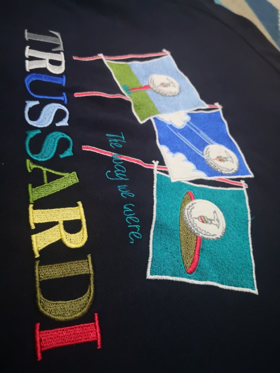 Trussardi - Multicolor Embroidered Big Logo Jumper - 3