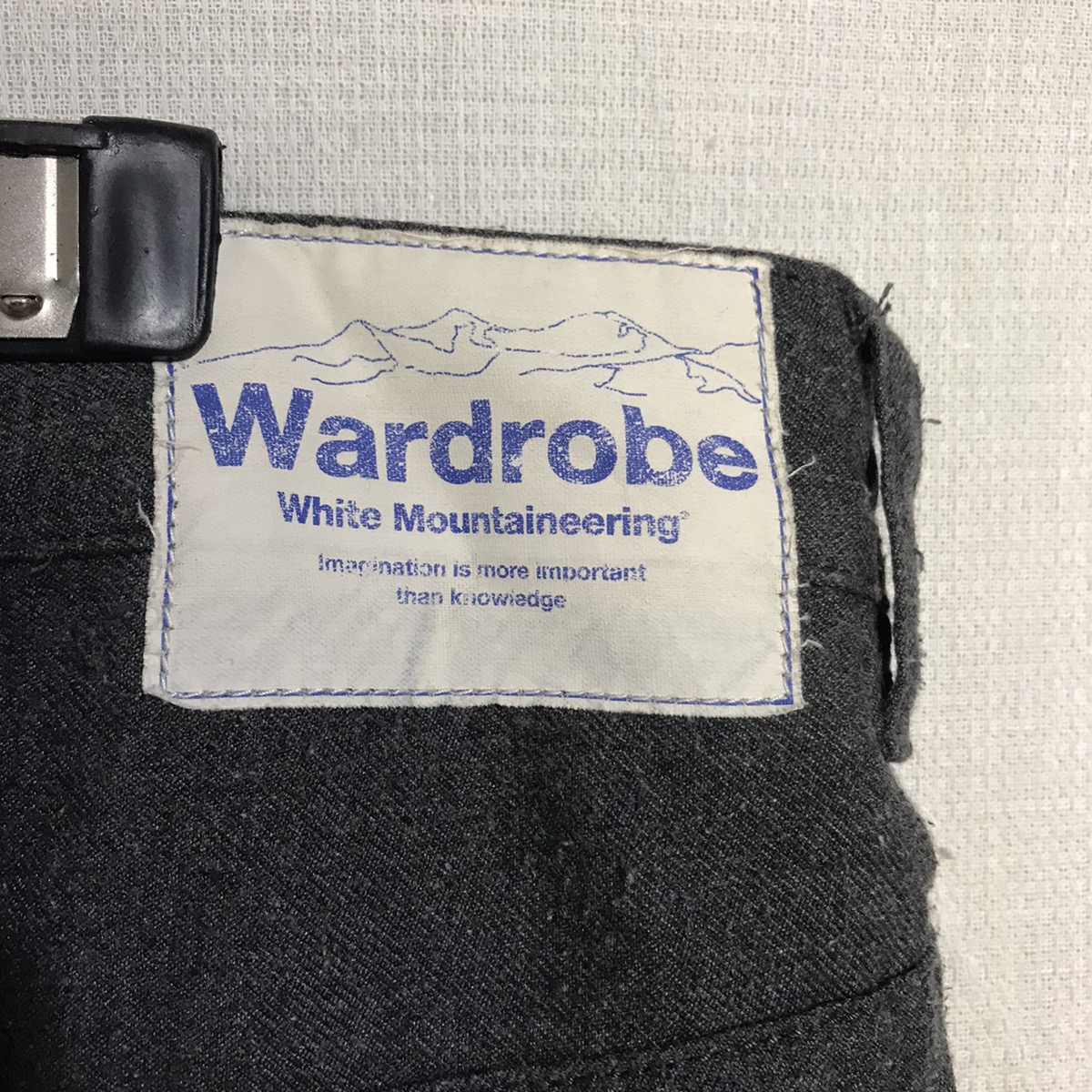 Wardrobe white mountaineering polyester rayon pants - 3