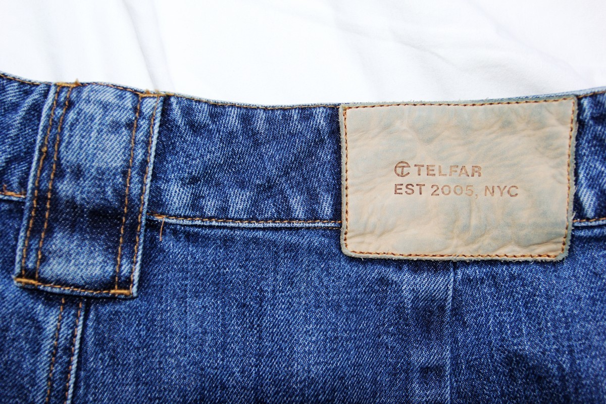 telfar design denim jeans pants-