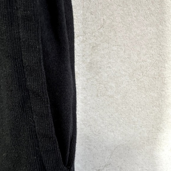 Nike Sportswear Jersey Jumpsuit Crop Wide Leg Mock Neck Embroidered Logo Black S - 3