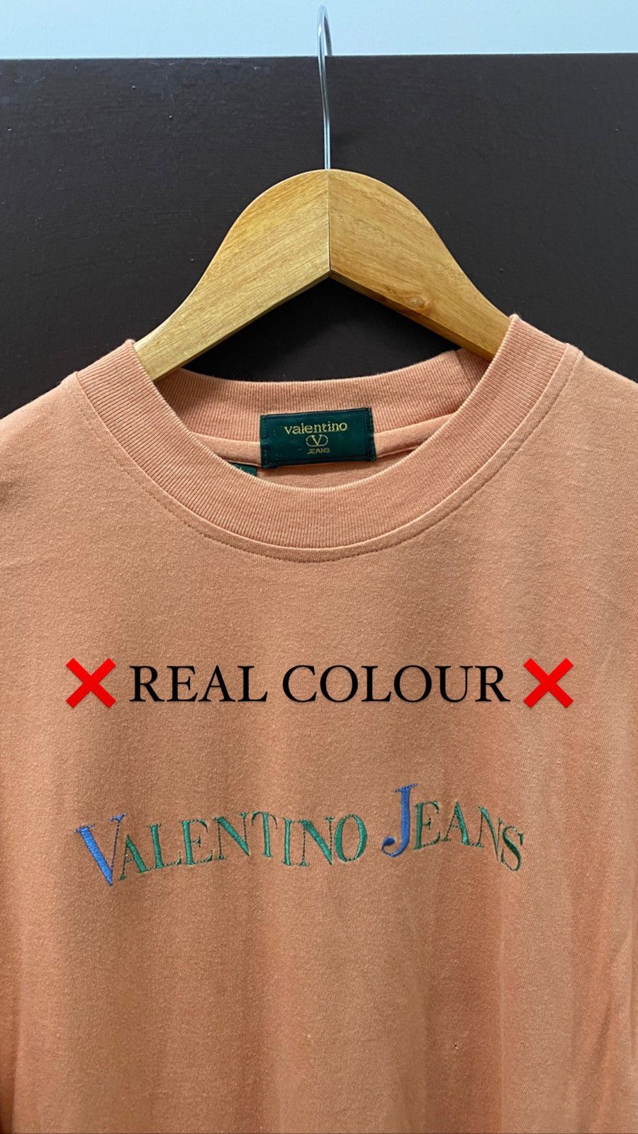 Vintage Valentino Jeans 1990 Logo T- Shirt - 2