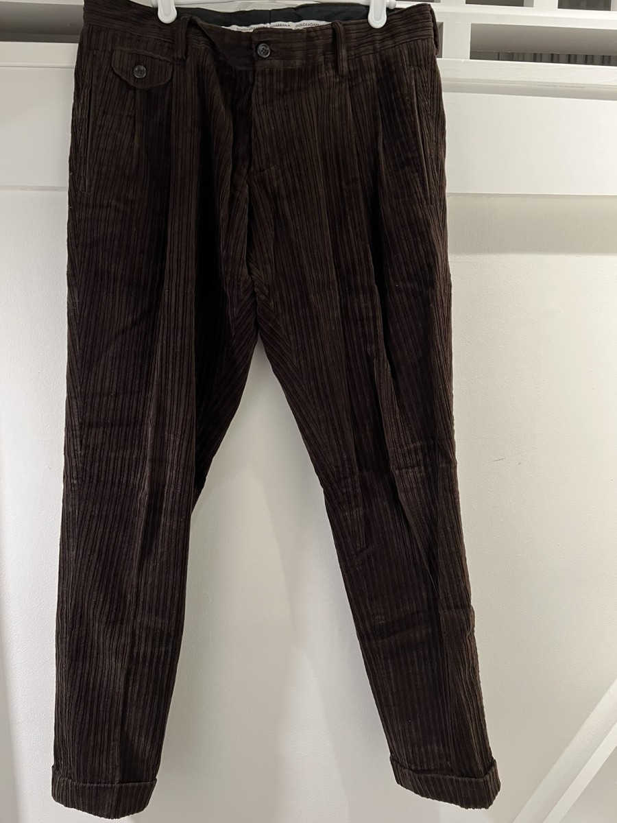 Curduroy pants -Chocolate Brown - 1